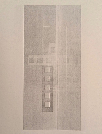 Cees Smit grafiek Mistlied. Droge naald, kartondruk. 70x50 cm.