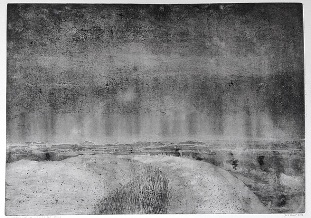 IJstijd. Ets. 50x70 cm.