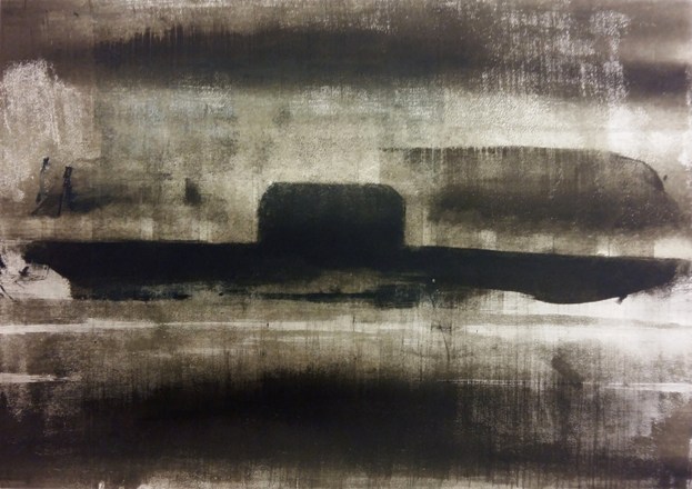 Cadiz-Holysloot. Ets. 50x70 cm.