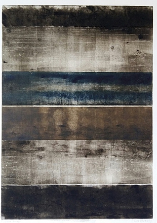 Waterstanden. Ets. 70x50 cm.