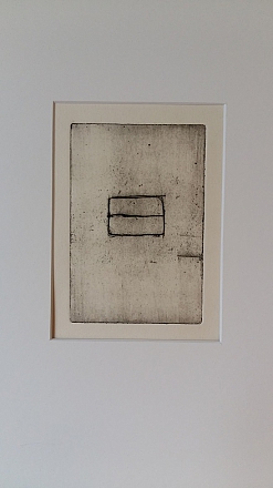 Het raam. Ets. 20x15 cm.